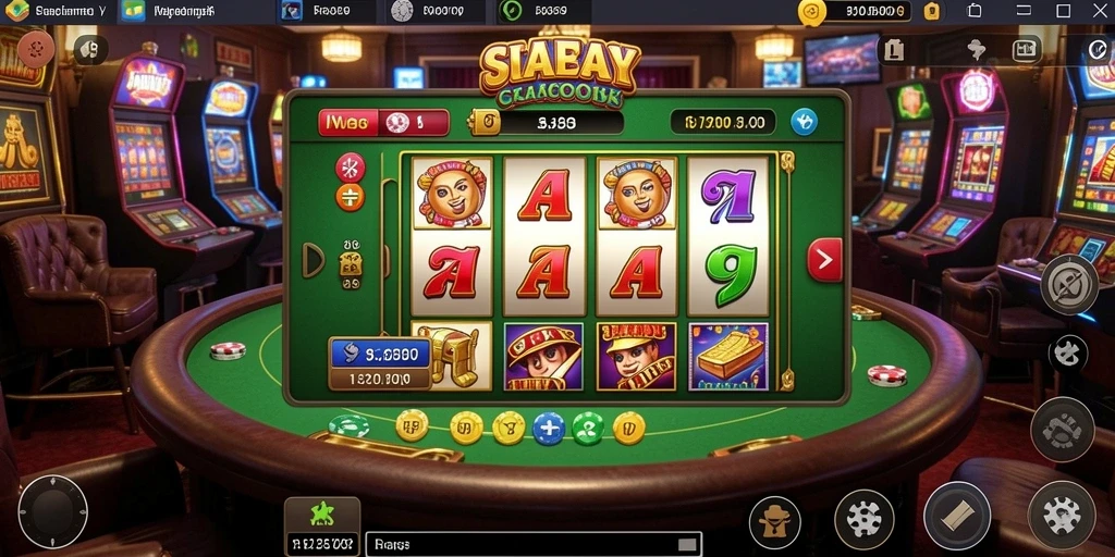 Screenshot aplikasi menampilkan aksi seru karakter utama.